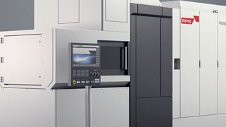 The new linear models, including the L40 shown here, boast productivity gains over twin-spindle competitors, the company says. (Starrag)