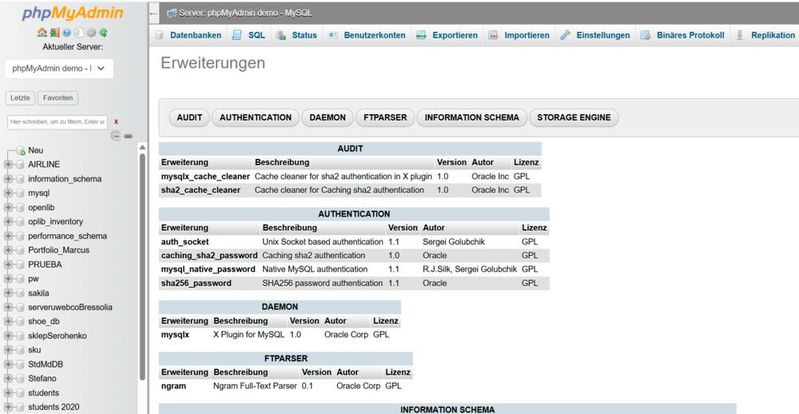 Datenbankverwaltung über PHP mit direktem Zugriff auf Strukturen, Benutzer und SQL(Bild:  Thomas Joos)