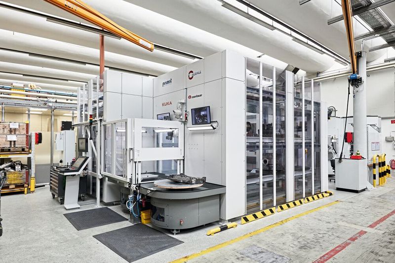In Zusammenarbeit von Hermle, Kuka und Promot entstand die Automatisierungslösung in Leonding. (Bild: Kuka)