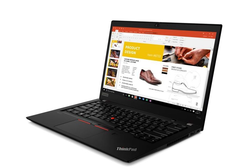 Das Thinkpad T14s ist mit 1,27 kg etwas leichter als das T14 (1,46 kg). Dafür fehlt bei der Intel-Variante die Option einer zusätzlichen Nvidia-Grafik. (Lenovo)