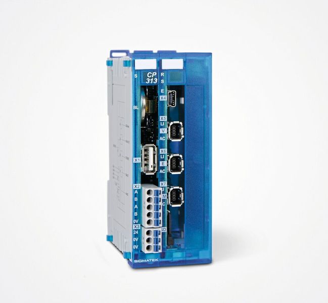 Das CPU-Modul CP 313 von Sigmatek ist ideal für Anwendungen wie diejenigen bei Covatec. Es verfügt über einen starken Dualcore-EDGE2-Prozessor und eignet sich gut für Steuerungs-, Regelungs- und Bewegungsaufgaben. Es verfügt über mehrere Anschlussmöglichkeiten wie CAN, USB, Ethernet und Varan-Bus, sodass es in vielen Anwendungen genutzt werden kann. Ausserdem gibt es eine EtherCAT-Schnittstelle direkt auf dem Modul. (Bild: Sigmatek)