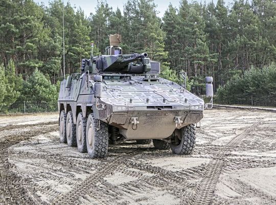 KNDS hat mehr als 350 Bestellungen für den neuen Leopard-2-Panzer erhalten (im Bild: Boxer RCT 30). (Bild:  KNDS Deutschland GmbH & Co. KG)