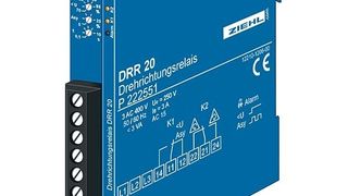 Das Drehrichtungsrelais korrigiert die Drehrichtung von Drehstrommotoren automatisch. Bild: Ziehl (Archiv: Vogel Business Media)