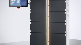 Das  Warenausgabesystem Garant Tool24 Locker hat die Gestalt eines Spindschranks. (Hoffmann)