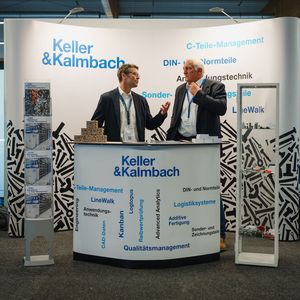 Keller und Kalmbach zeigte seine Expertise für Verbindungselemente und Befestigungstechnik und intelligentes C-Teile-Management.(Bild:  Tino Boecher)