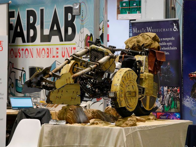 Ein Hingucker: der Magic Wheelchair. (Bild: Stefan Graf)