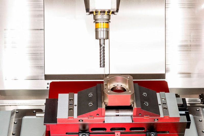 Ein «UltraGrip»-Kraftspannfutter im Einsatz. (Hermle)