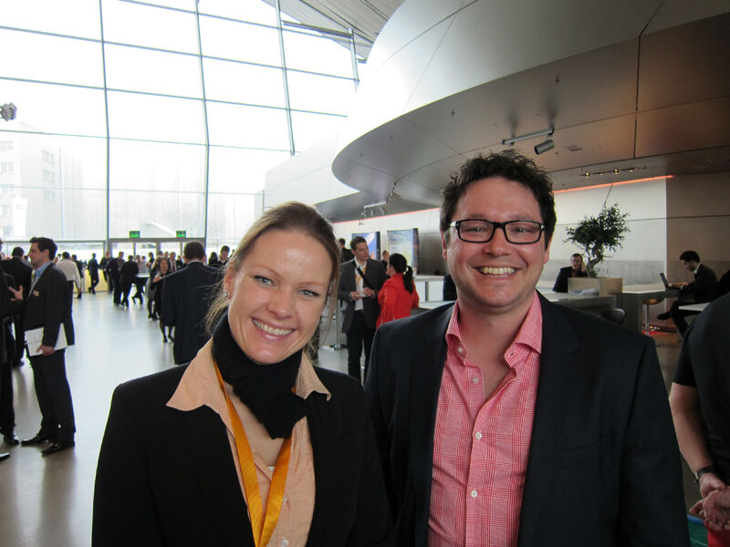 Hannah Lamotte, IT-BUSINESS, und Bernd Ullritz, Check Point (IT-BUSINESS)