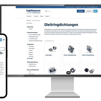 Il nuovo negozio online di EagleBurgmann (Immagine:EagleBurgmann)
