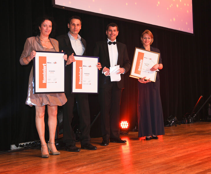 Die Nominierten und der Gewinner der Kategorie „Beste Eigeninitiative“ mit Brodos-COO Stefan Vitzithum (2. v. r.) (Bild: Brodos)