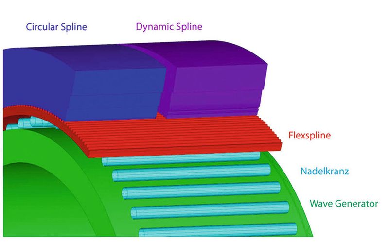 Die Waveplus-Technologie: Grundlage ist der Einsatz von Nadellagern. (Harmonic Drive AG)
