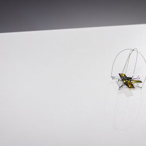 The prototype is still wired and moves in a random pattern. However, the team is already working on a self-sufficient and fully autonomous version: Integrated solar cells and rechargeable batteries are expected to provide power in the future.(Source:  Mark Stone/University of Washington)