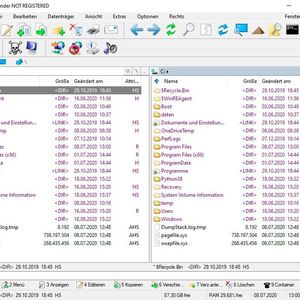 EF Commander als Ersatz für den Datei-Explorer.