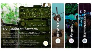 Screenshot der strategischen Vernetzungsplattform für die Sicherheits- und Verteidigungsindustrie (SVI). (Bild: Maienschein)