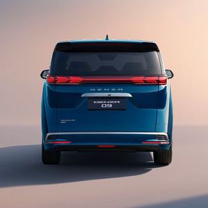 Die große Heckklappe des D9 öffnet sich serienmäßig elektrisch.(Bild:  Denza)