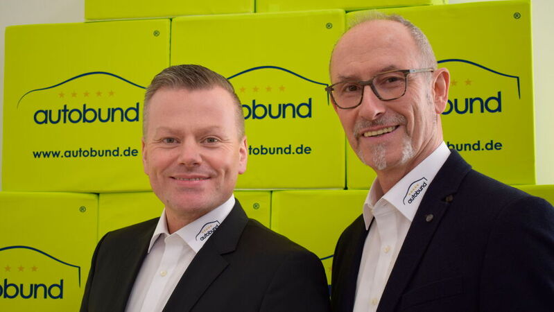 Autobund-Gründer Erich Laube (re.) und Geschäftsführer Heiko Patzer.
