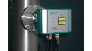Die Inline-Partikelsonde IPP 70-S lässt sich im laufenden Betrieb einbauen.  (Bild: Parsum)