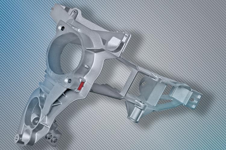 Druckguss-Bauteil Fußhebellagerwerk. (KSM Castings Group)