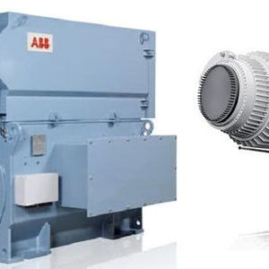PM-Generatoren mit hoher Drehzahl (rechts) sowie solche mit mittlerer Drehzahl (links). Beide eignen sich für Leistungen bis 5 MW. 