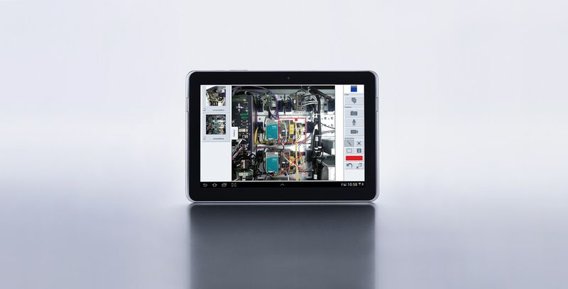 Über «Visual Online Support» erhält der Technische Kundendienst von Trumpf im Bedarfsfall wichtige Informationen, um noch schneller eine Lösung zu finden. Das erhöht die Maschinenverfügbarkeit beim Kunden. (Bild: Trumpf)