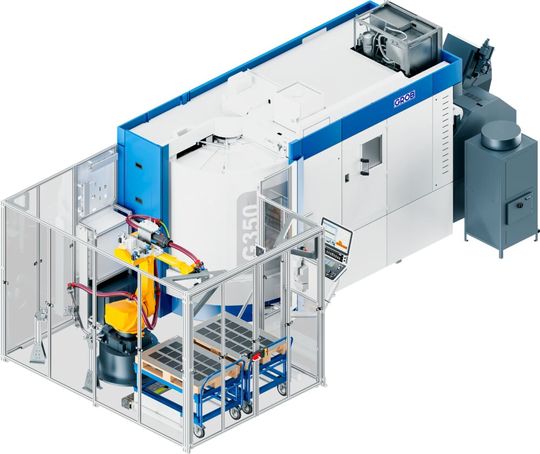 Die modulare Roboterzelle «GRC-M60» erweitert das Grob-Automationsportfolio.(Bild: Grob-Werke GmbH & Co. KG)