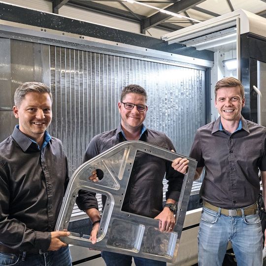 Die Geschäftsleitung der Sumec AG: (vlnr) Tobias Schenk, Dominik Schneeberger und Ramon Wyss. Die Geschäftsleitung der Sumec AG: (vlnr) Tobias Schenk, Dominik Schneeberger und Ramon Wyss.