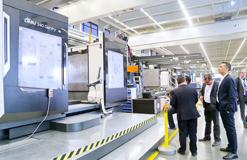 Auch das XXL-Center für die Grossteilebearbeitung konnte während der DMG Mori Hausausstellung abesichtigt werden. (Anne Richter, SMM)