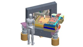 Das 3D-Koordinaten-Messgerät, das Ende 2009 auf dem Markt sein soll, kombiniert laut Hersteller Genauigkeit im Nanometerbereich mit einem großen Messvolumen für komplexe Bauteile. Bild: IBS (Archiv: Vogel Business Media)