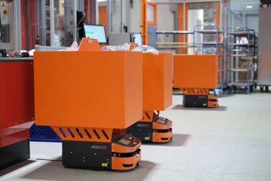 Der Safelog AGV S2 gehört zu den kompakten Modellen der MTR-Serie.(Bild:  Safelog)