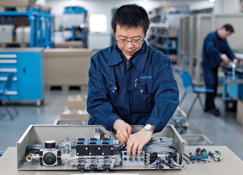 Produktion von Festo in China: Kunden in China erwarten die gleiche Qualität, den gleichen Service und die gleiche Liefertreue wie Kunden in Europa. (BIld: Festo)