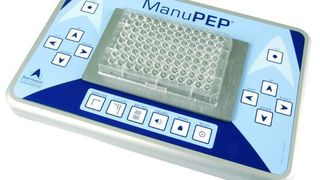 Mit Manu-Pep ist horizontales und vertikales Pipettieren für Rechts- oder Linkshänder möglich.  (Bild: Steinbauer Electronics)