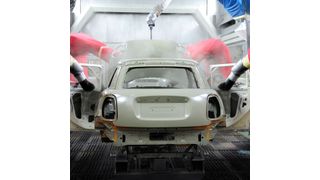 In der Karosseriefertigung setzt BMW Zink-Magnesium ein, um die Karosserie vor Korrosion zu schützen.  (BMW)