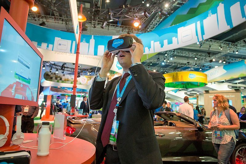 Virtual Reality war auch auf der Dreamforce ein Thema. (© 2016 by Jakub Mosur Photography / Salesforce)