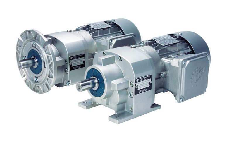 Bild 5: Die Getriebemotoren der aktuellen Nordbloc.1-Generation sind leichter als ihre Vorgänger und erlauben zugleich höhere Belastungen dank stärkerer Lager. (Bild: Getriebebau Nord)