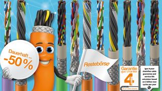 Gib mir den Rest! Bei Igus können jetzt Reststücke von Chainflex-Leitungen mit 50 Prozent Rabatt auf den Listenpreis erworben werden.
 (Bild: Igus)