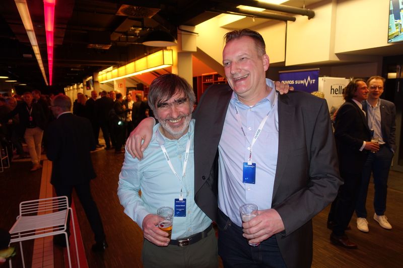 Old best Buddies, Andreas Baldauf, (Fortinet) und Jan Hadewig, (r. Radiflow). (Bild: IT-BUSINESS)