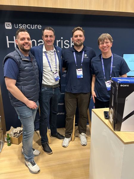 Das Team von Usecure mit (v. l.) Josh Greenberg, Mathias Zeumer, Jordan Daly und Tor Gudmestad  (Bild: Vogel IT-Medien)