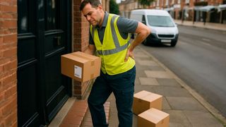 Spuren der Paketflut: Die AOK Rheinland/Hamburg sieht in der KEP-Branche einen rekordverdächtigen Krankenstand von 7,69 Prozent der Beschäftigten. (Bild: VCG/KI-generiert)