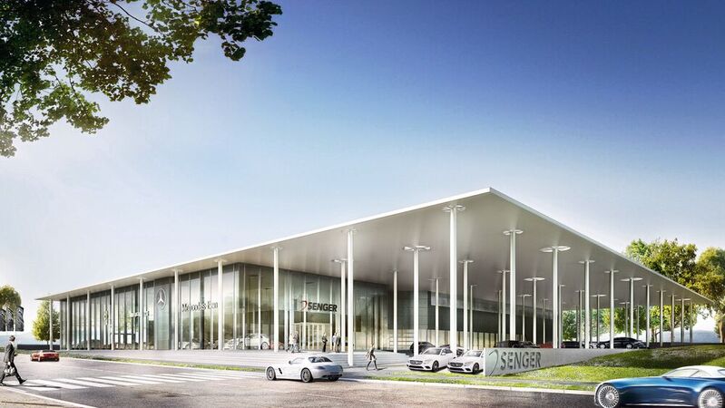  In Oberursel investiert Senger 15 Millionen Euro in einen neuen Mercedes-Benz-Standort.