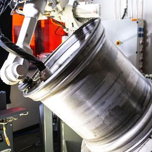 Anwendungsbeispiel für das Tandem-Hochsleistungsschweißen von Fronius an einem relativ großvolumigen Bauteil.