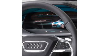 Cockpit-Ansicht aus der E-Tron-Quattro-Studie. (Foto: Audi)