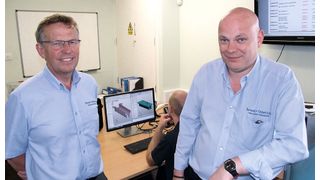 Company owners Clive Odell (l) and Kevin Rees in their UK-based factory. (Source: Vero)