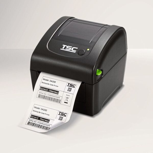 Wenn Etiketten wie hier ohne Trägermaterial gedruckt werden, kann man viel Abfall vermeiden. (TSC Auto ID)