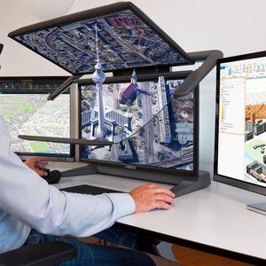 Die Software Arc GIS Pro von Esri ermöglicht die effiziente Darstellung und Bearbeitung von GIS, BIM, Lidar und fotogrammetrischen Geodaten in einer vollständig integrierten 3D-Stereo Arbeitsumgebung.(Bild:  Schneider Digital)