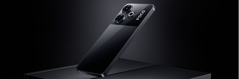 Das Poco M6 arbeitet mit einer 108-MP-Hauptkamera mit LED-Ringblitzlicht. Mit 128 GB Speicher kostet es 169,90 Euro (UVP).(Bild:  Poco)