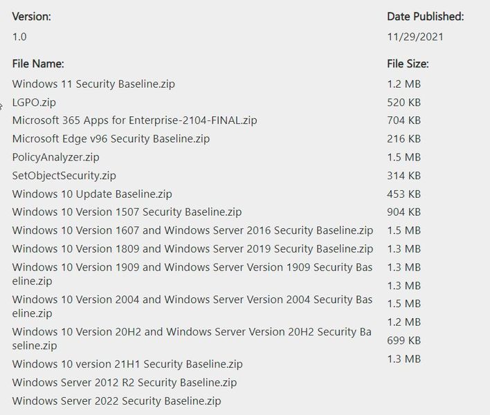 Das Microsoft Security Compliance Toolkit umfasst neue Richtlinienvorlagen für Windows Server 2022 und Windows 11. (Joos)