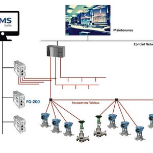 Connect AMS Device Manager to field devices for online predictive maintenance, connect up to 4 FF H1 segments, use FG-200 in hazardous areas, and use FG-200 in a redundant configuration for critical applications.
