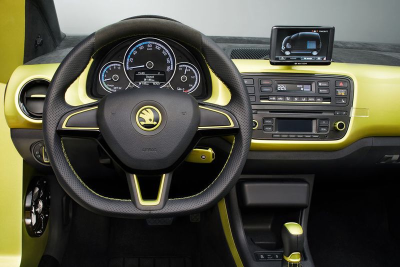 Das Cockpit ließen die Jungentwickler eher im klassischen Design. (Skoda)