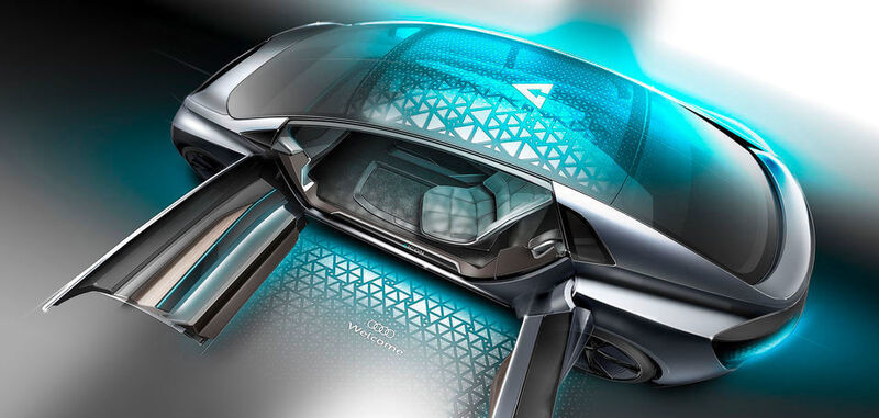 Der Audi der Zukunft begrüßt jeden seiner Insassen mit einer persönlichen Lichtsignatur. (Audi)