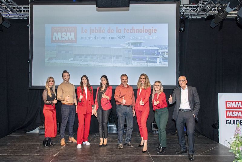 L'équipe organisatrice de Vogel Communications Group se réjouit de vous retrouver cette année encore ! De gauche à droite Abetare Yaves, Festim Zeneli, Aleksandra Djordjevic, Marina Hofstetter, Gilles Bordet, Margaux Pontieu, Xheneta Rifaj et Matthias Böhm. (Source : Thomas Entzeroth)